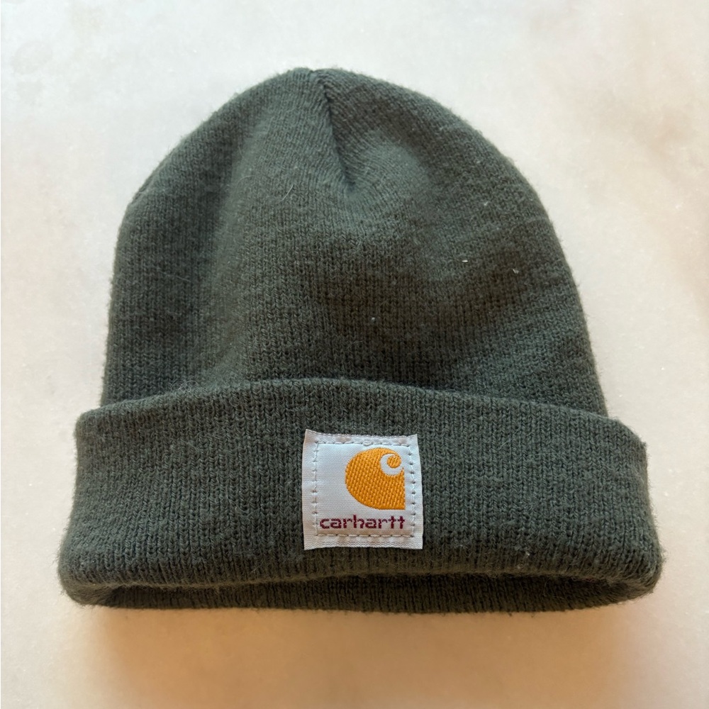 Carhartt Olive Knit Hat Toddler